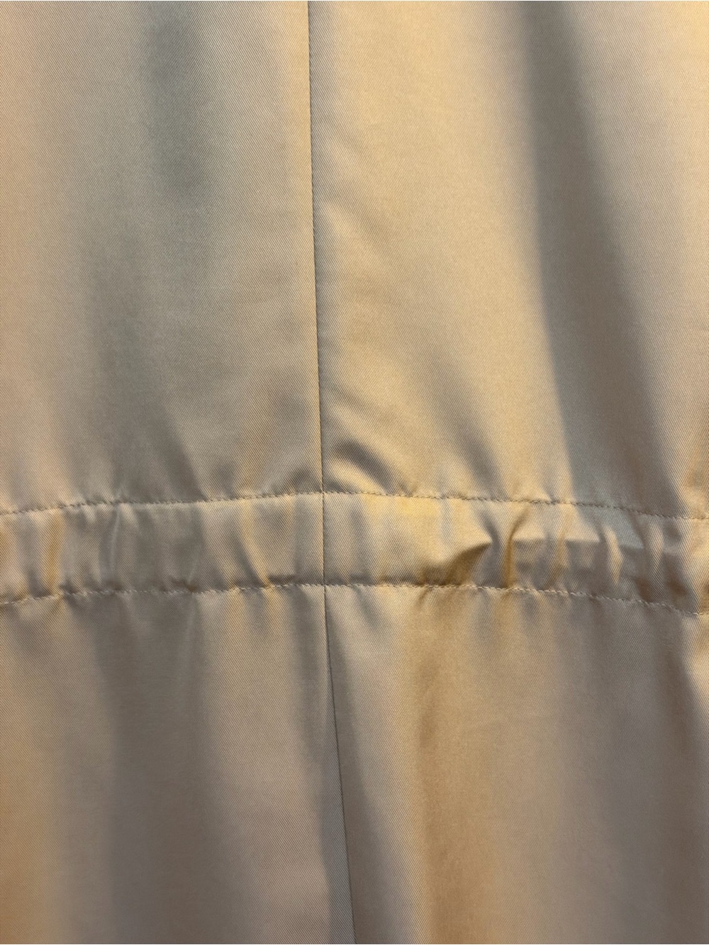 Halogen Trench Coat Women Small  Tan Draped Open Front Minimalist Chic mint - Picture 7 of 9